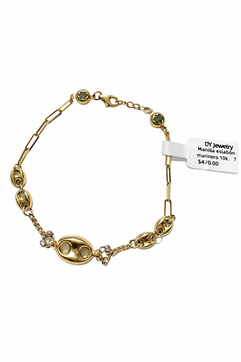 10K Gold Mariner Link Bracelet