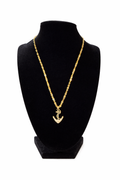 ⚓ 10K Gold Anchor Pendant Necklace