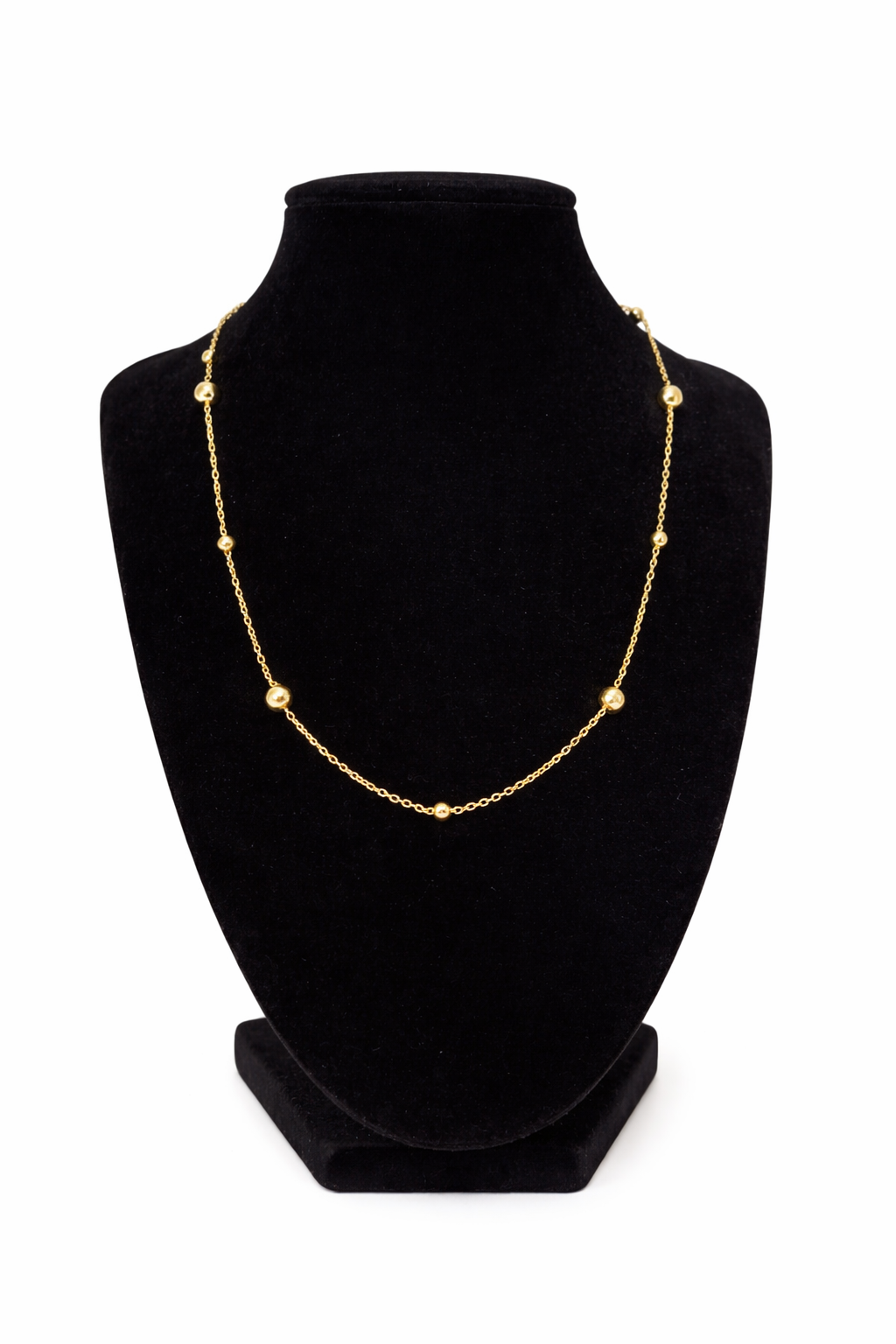 10K Gold Station Necklace