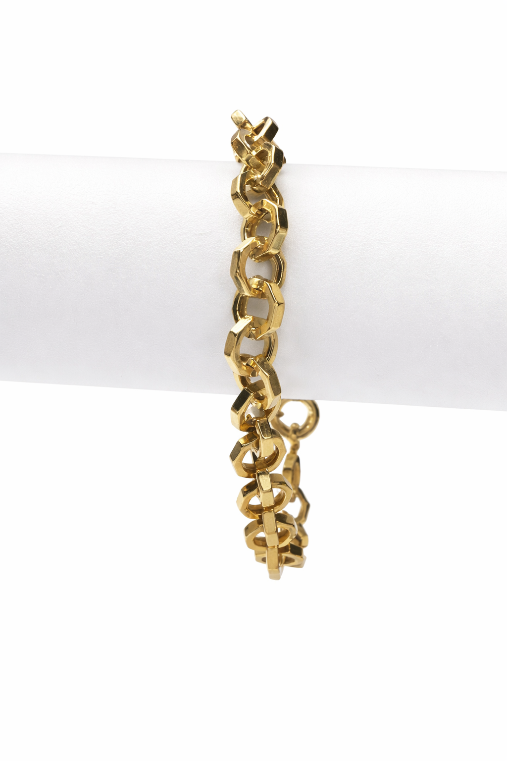 10k gold rolo chain bracelet
