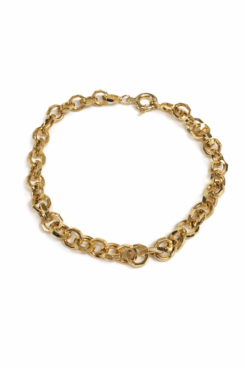 10k gold rolo chain bracelet