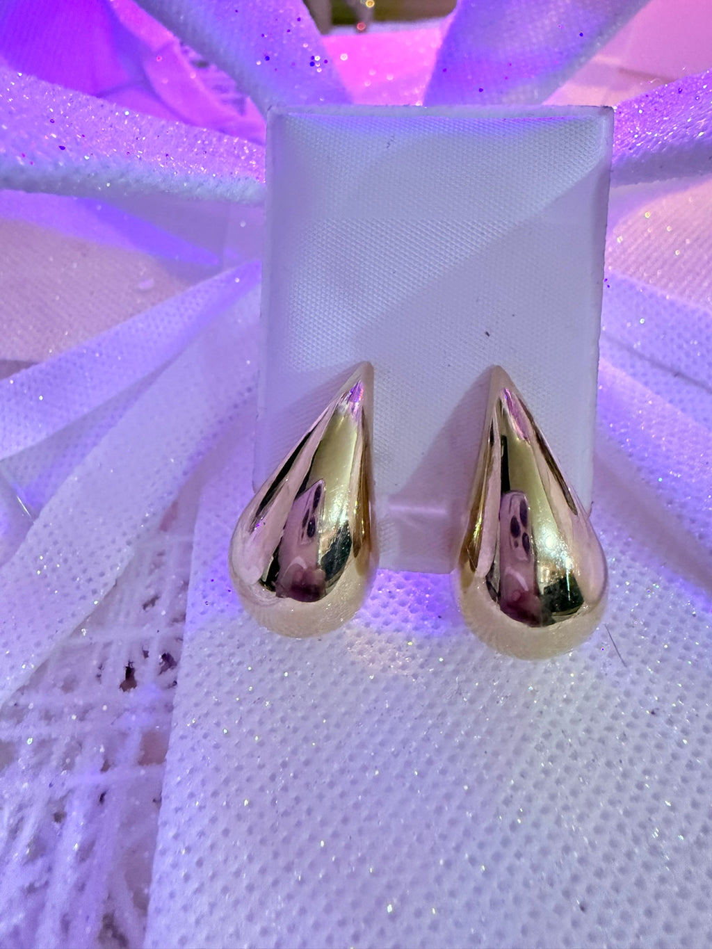 pendientes estilo gotas de oro 10 kilates